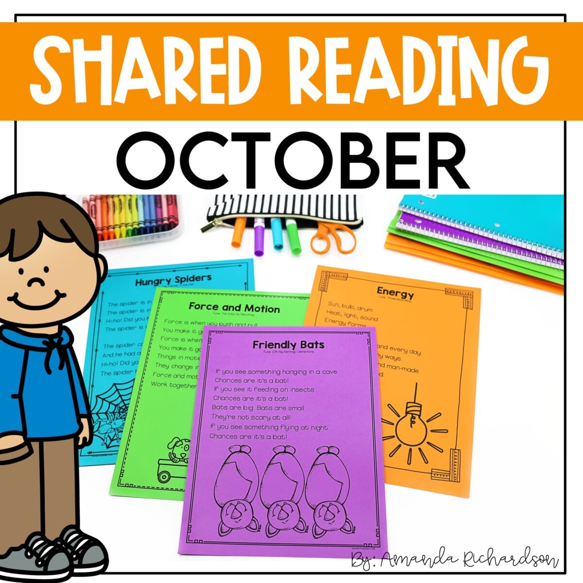 Shared Reading Poems for October with 5 Day Plan