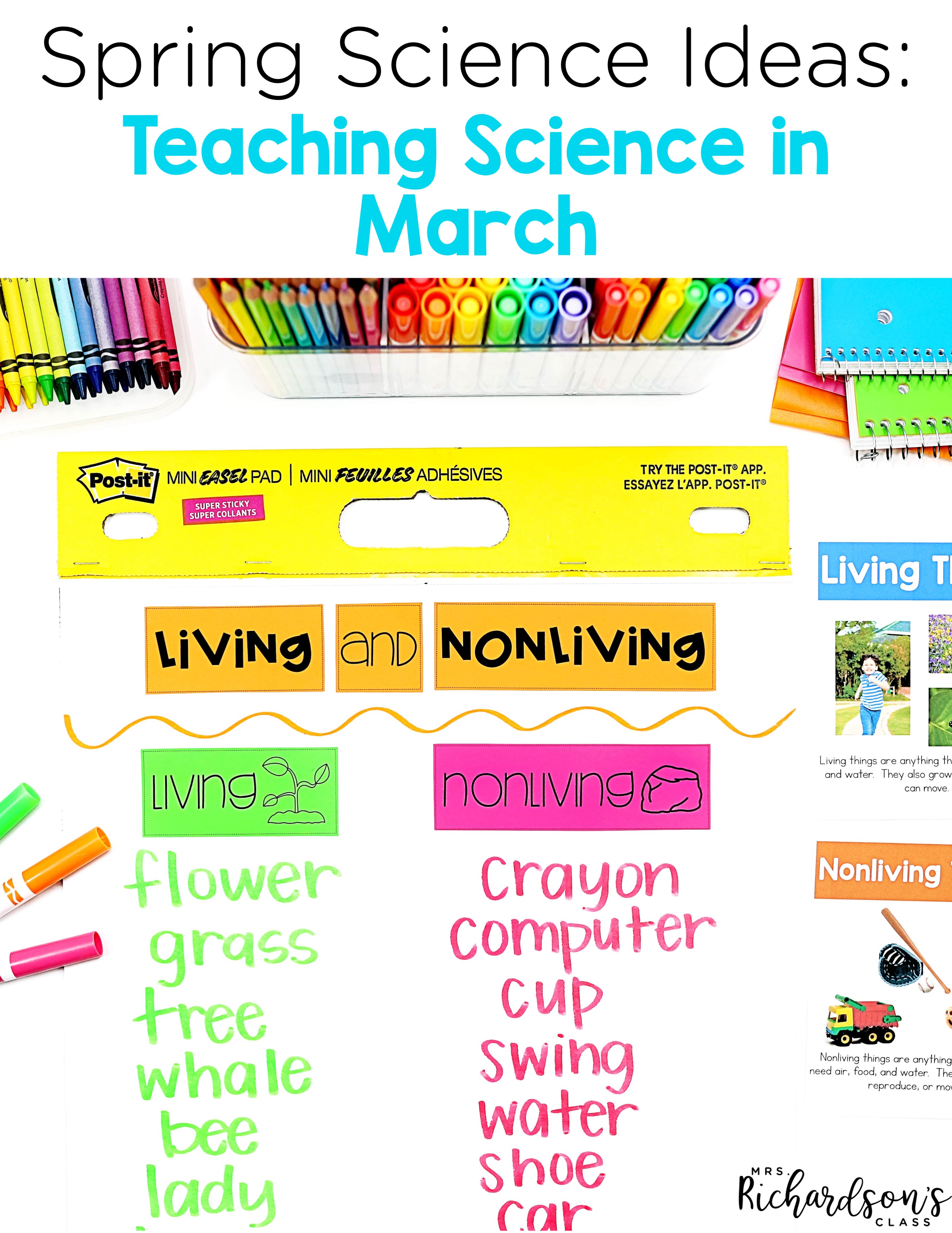 Students will enjoy exploring plants, plant parts, insects, insect life cycles, water, clouds, and living and nonliving things all month with Science for March! They will stay engaged through whole group and independent activities, science experiments, shared reading, and close reading activities, too! 