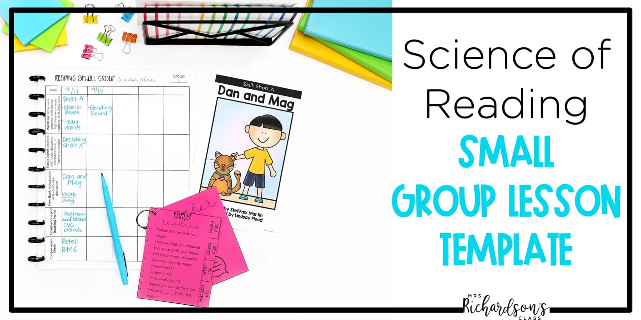 Easy to Use Science of Reading Small Group Template for Lessons - Mrs ...