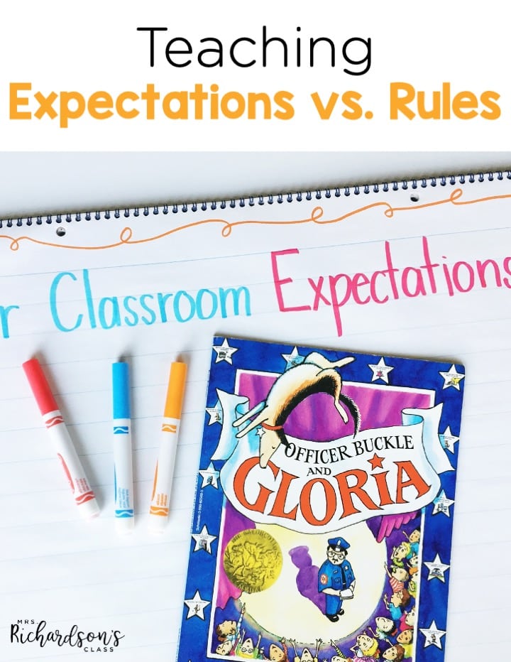 Teaching students expectations at the beginning of the year and forming those powerful words together helps your classroom become a community.
