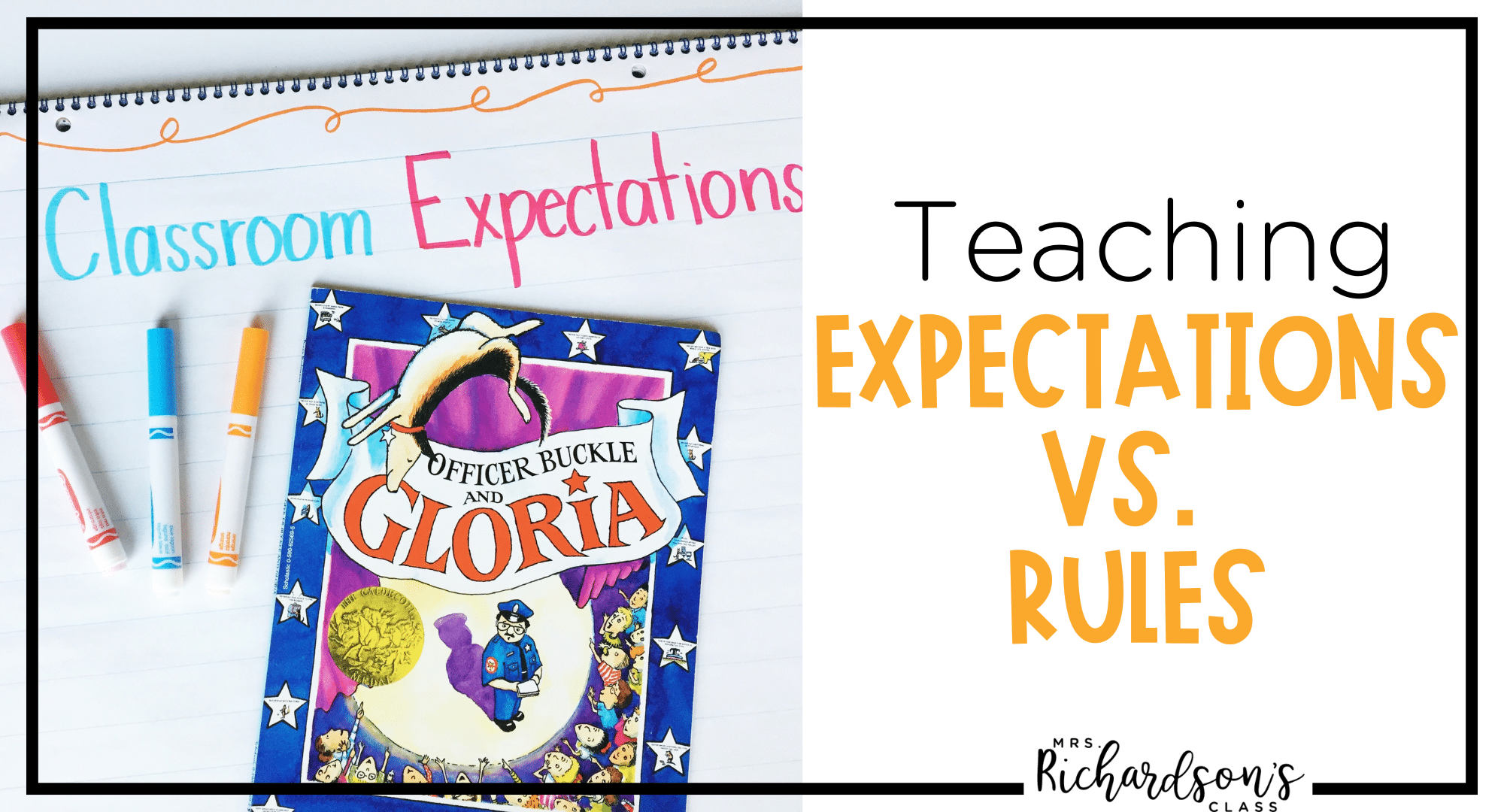 Teaching students expectations at the beginning of the year and forming those powerful words together helps your classroom become a community.