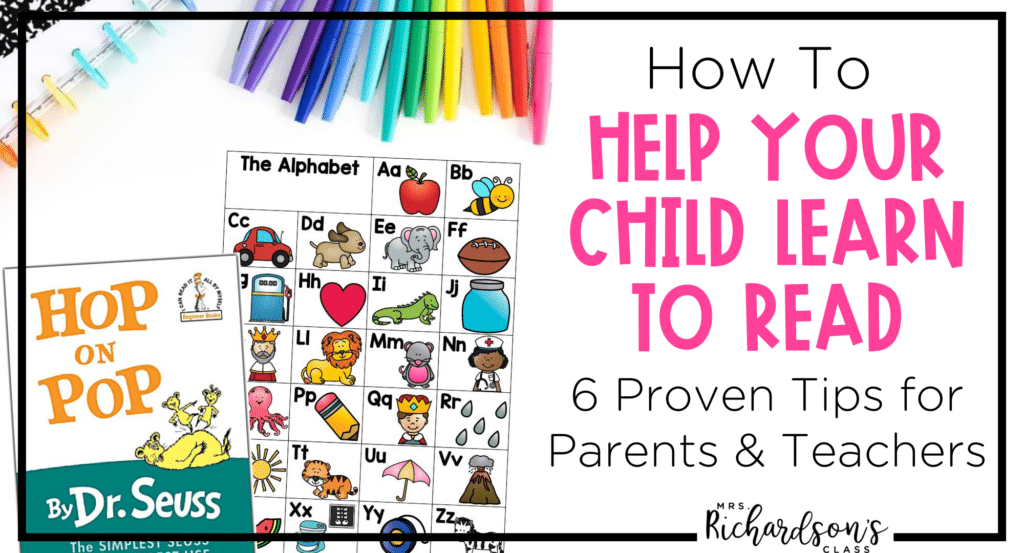 Alphabet chart and book suggestion to read aloud as you help a child learn to read