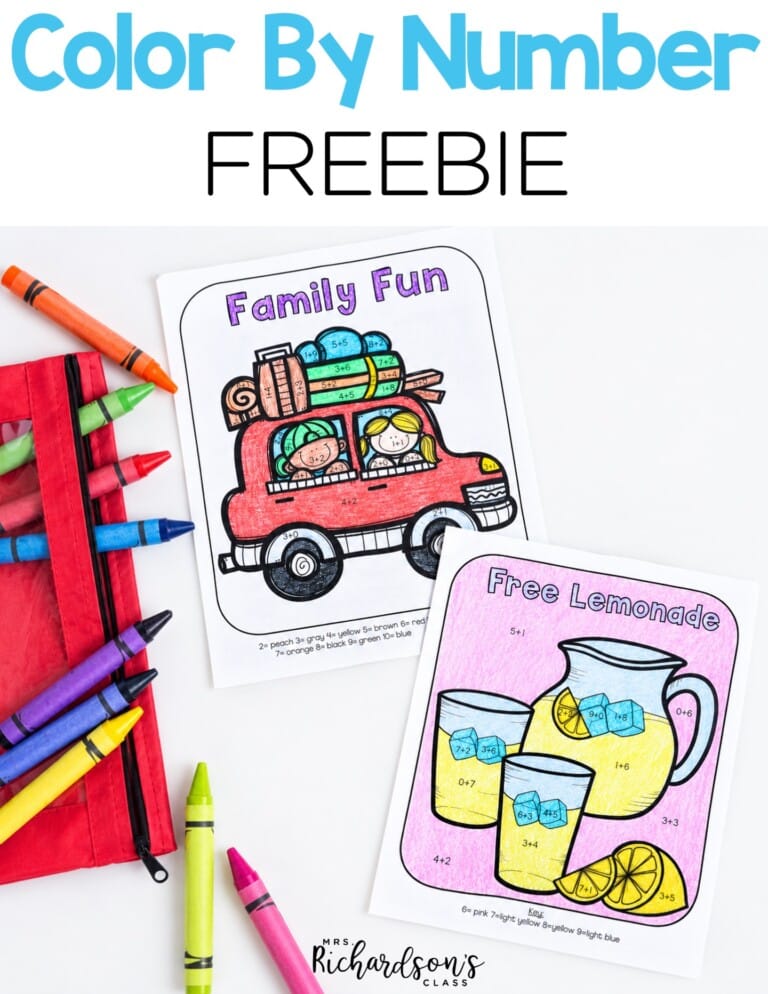 Summer color by number is a fun activity for early finishers! It keeps them busy when they finish our end of year activities and projects!