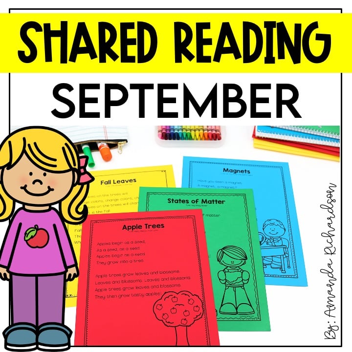 Shared Reading Poems for September with 5 Day Plan