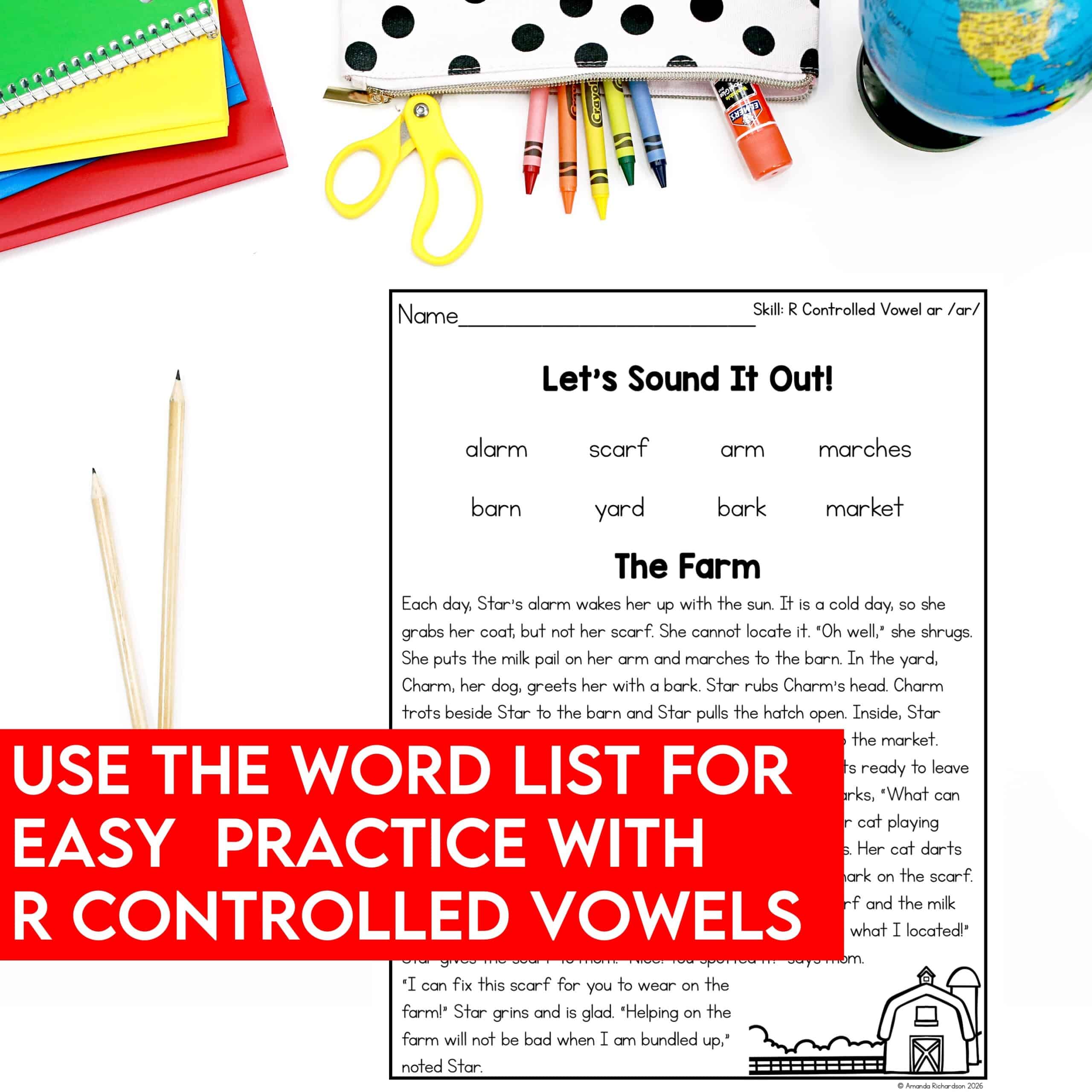 R Controlled Vowels Decodable Passages Reading Passages with Comprehension - Image 3