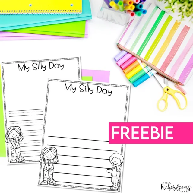 🌟FREEBIE🌟 April Fools' Day is around the corner! Do you have any silly shenanigans planned? I'd love to hear it! Get your students' creative wheels spinning as they write about a silly day! ⁣
⁣
Comment APRIL and I'll send you the link to grab this free writing paper!⁣
⁣
#teachersfollowteachers #teacherspayteachers #teachersofTpT #tpt #iteachk #iteach1 #newteacher #mrsrichardsonsclass #teachersofig #igteacher #firstgradeteacher #kindergartenteacher #teachers #classroomteacher #iteach #iteachfirst #iteach1st #iteachsecond #iteachkindergarten #texasteacher #teachergram #teacherlife #kindergarten #iteach #IGteacher #teacherlife #iteachtoo #teachersofinstagram #firstgrade